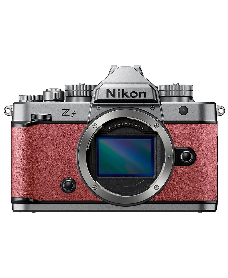 Nikon Z f Mirrorless Camera, Silver/Mauve Pink