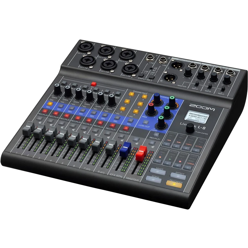 Zoom LiveTrak L-8 Portable 8-Channel Digital Mixer and Multitrack Recorder