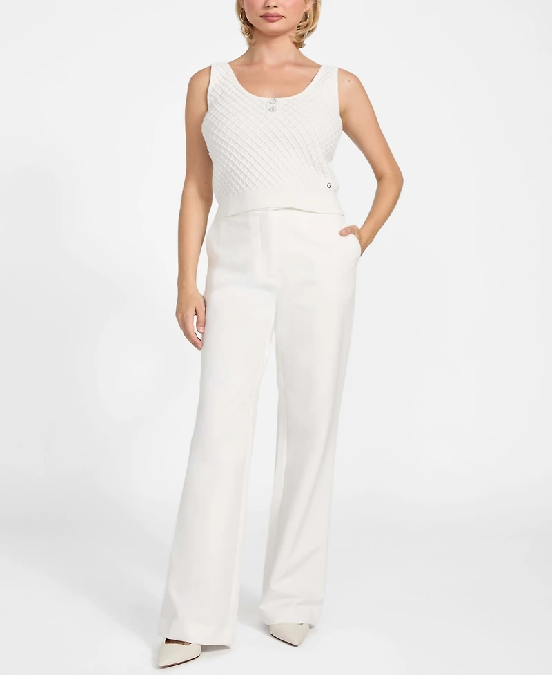 Guess Women's Sleeveless Lylah Tank Top Sweater