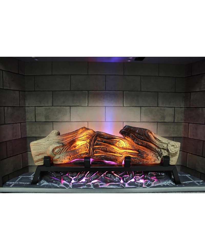 Flynama 28 inch Electric Fireplace Insert, multicolored flames