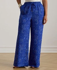 Lauren Ralph Lauren Womens Wide Leg Pants