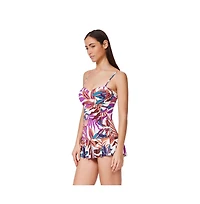 Profile by Gottex Women's Plantopia Bandeau Swimdress