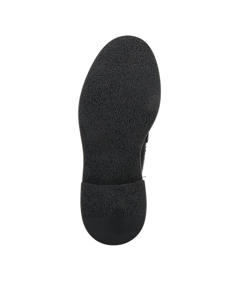 Patrizia Marlen Women's Velvet Textile Upper Slip-On Loafer On Chunky Lug Sole Bottom With Crystal Buckle