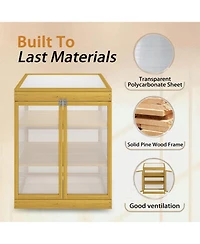 Streamdale Furniture Wooden Cold Frame Greenhouse