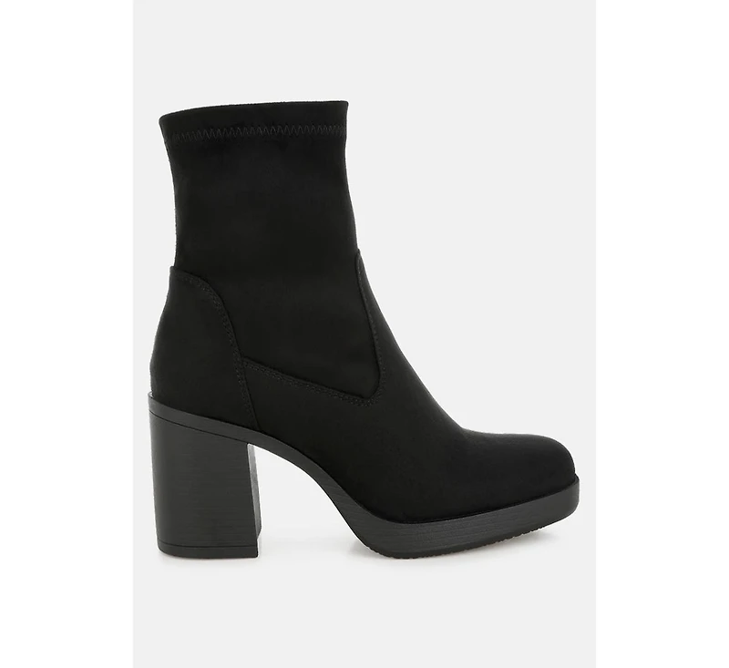 London Rag Womens Enito Microfiber Sock Boots