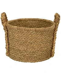 Household Essentials Large Wicker Storage Basket, Floor Basket with Braided Handles