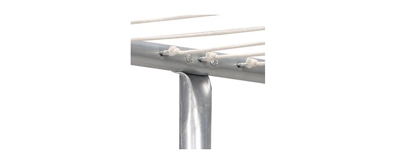 Household Essentials Galvanized Steel Onepiece Pole Clothesline T-Post