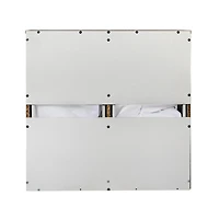 Household Essentials Laundry Sorter Cabinet, Scandi White Finish