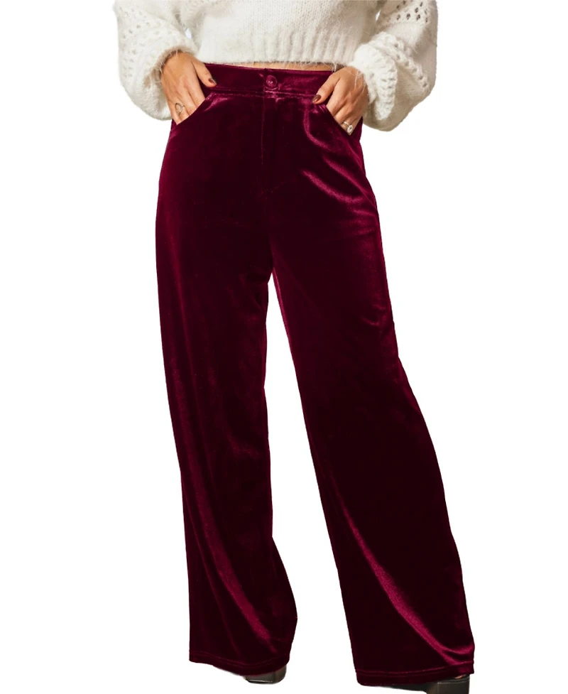 Cupshe Women's Midnight Wide Leg Trousers