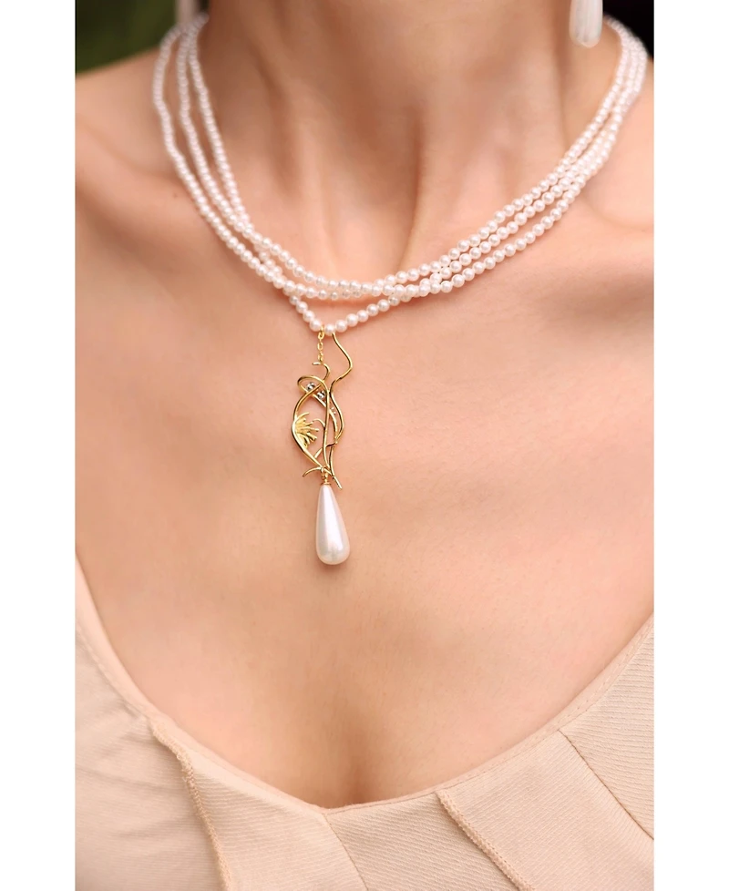 Retro Chic Lily of the Valley Necklace