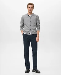 Mango Men's Slim-Fit Flannel Pants