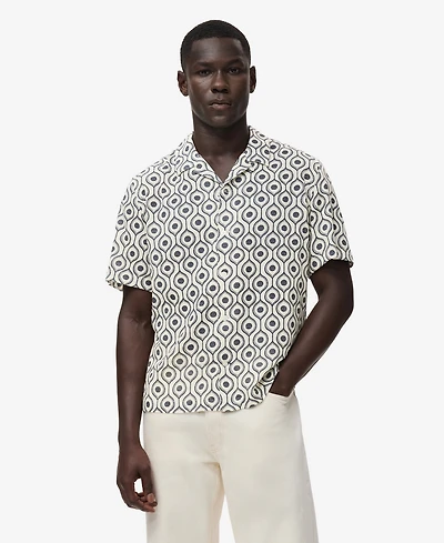 Mango Men's Relaxed-Fit Printed Shirt