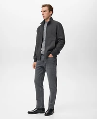 Mango Men's Regular-Fit Zipper Jacket
