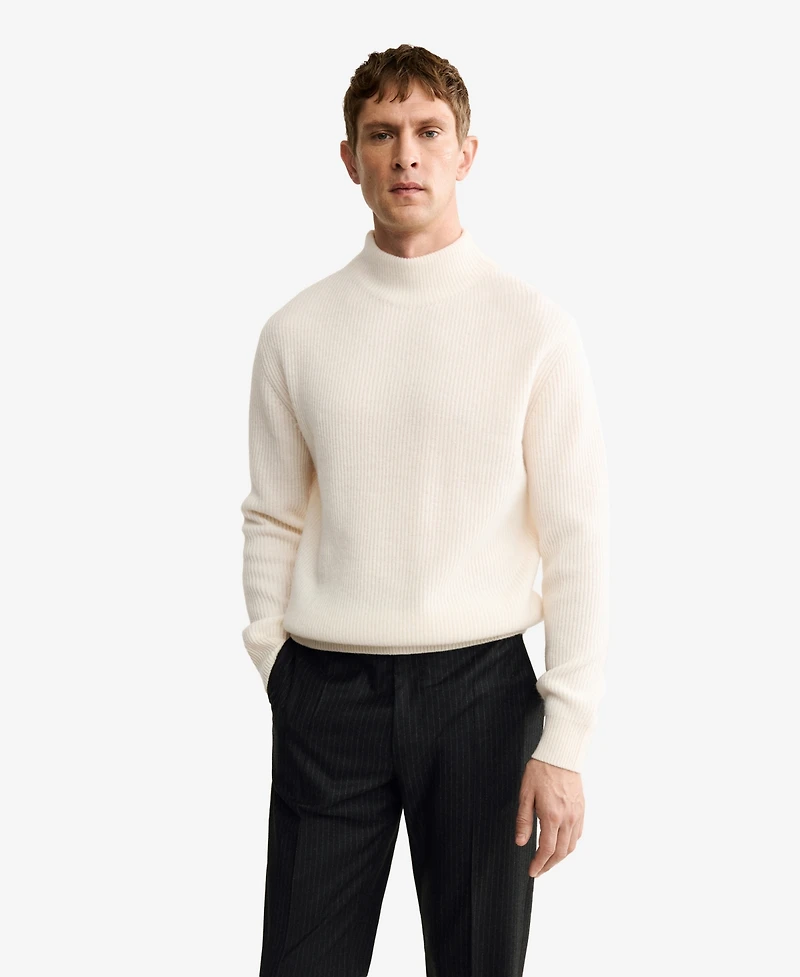 Mango Men's Wool Turtleneck Sweater