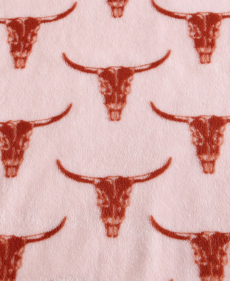 Wrangler Printed Ultra Soft Plush Fleece Throw, 50" x 70"