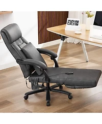 Dyhome Kitchen Chairs Mid-Century Modern Dining Set of 4, Room Chairs, Polyester Upholstered Wishbone Chair