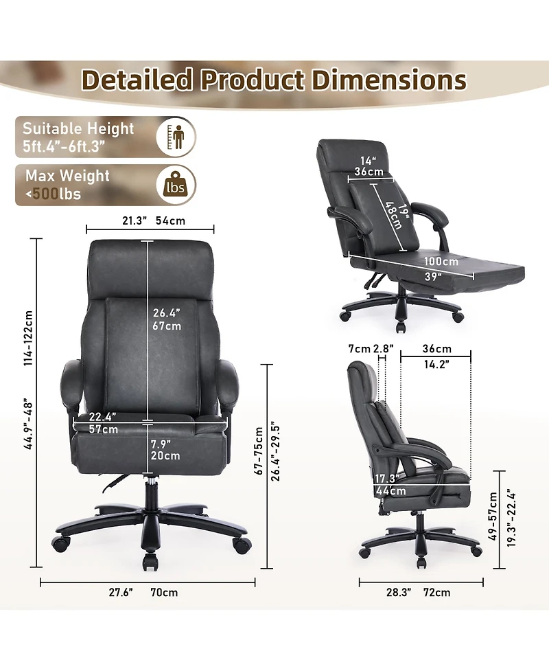 Dyhome Kitchen Chairs Mid-Century Modern Dining Chairs Set of 2, Kitchen Dining Room Chairs