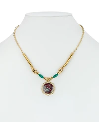 Patricia Nash Gold Plated Large Pendant Necklace