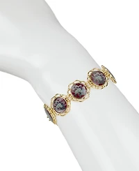 Patricia Nash Gold Plated Box Clasp Link Bracelet