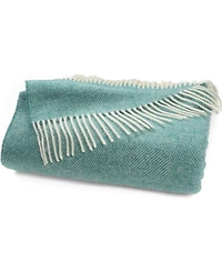 Southampton Home Shetland Lambswool Herringbone Throw, 55" x 72"