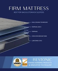 Restonic Healthrest Bliss 12 Luxury Firm Mattress In A Box Collection