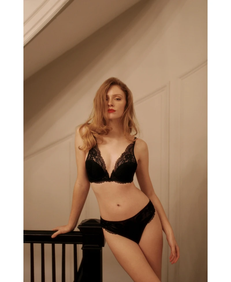 Skarlett Blue Women's Minx Deep Plunge Lace Bra