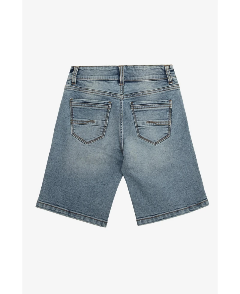 Cultura Little Boys Roll-Up Denim Shorts 2-Pack
