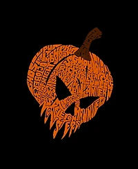 La Pop Art Women's Evil Pumpkin Word Crewneck Sweatshirt