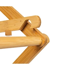 Household Essentials Bamboo Oversized Clothes Drying Folding Rack
