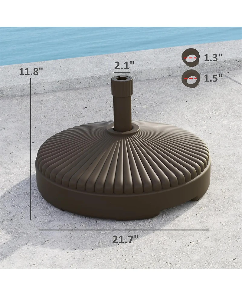 Slickblue Round Patio Umbrella Base Holder for Outdoor Umbrellas