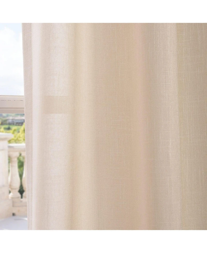 Half Price Drapes Grommet Faux Linen Curtain