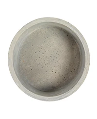 Storied Home Contemporary Cement Boxes with Lids, Grey, Set of 2