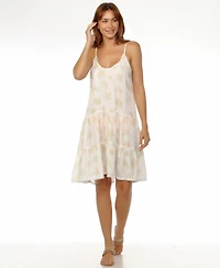 Raviya Women's Spaghetti Strap Tiered Short Swim Dress