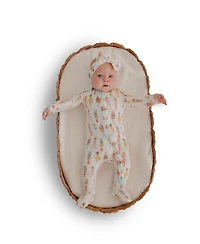 Copper Pearl Baby Girls' Juliet Printed Zip-Up Footed Pajamas