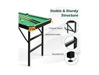Boyel Living 47 Inch Folding Billiard Table with Cues and Brush Chalk Gaming Table