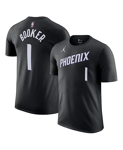 Jordan Men's and Women's Devin Booker Black Phoenix Suns Name Number T-Shirt - Statement Edition
