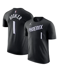 Jordan Men's and Women's Devin Booker Black Phoenix Suns Name Number T-Shirt - Statement Edition