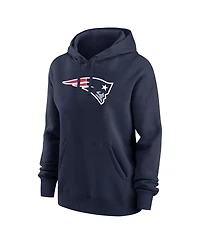 Nike Women's Drake Maye Navy New England Patriots Player Name Number Fleece Hoodie