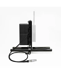 Core Swx 15mm Rail Mount Cheese Plate with V-Mount Battery Plate and 10" 2-Pin Coil Cable for Red Komodo