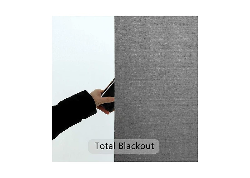 Shadisfy Polyester Hudson Blackout Roller Shade 34x72" Pepper