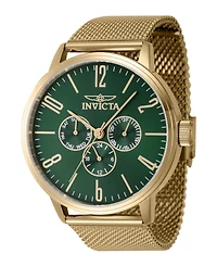 Invicta Men s Specialty Quartz Chronograph Watch – Green Dial, Stainless Steel Strap, 47mm Diameter