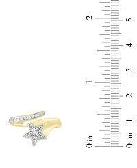 Macy's White Diamond Ring (1/4 ct. t.w.) in 10k Yellow Gold