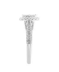 Macy's White Princess-Cut Diamond Ring (1 ct. t.w.) in 10k White Gold