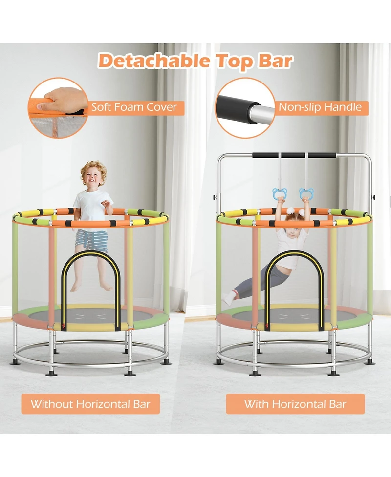 Gymax 6-in-1 Kids Trampoline Combo 55'' Toddler Play Activity Center w/Hammock