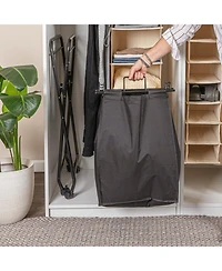 Household Essentials Rolling Laundry Hamper, 2 Load Capacity