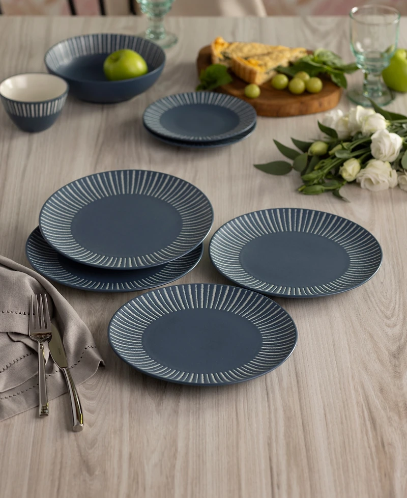 Noritake Colorwave Stripe Coupe Accent Plates, Set of 4
