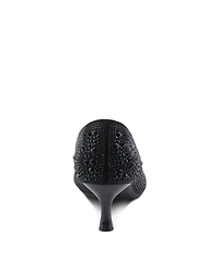 Patrizia Tyanna Women's Kitten Heel Pump Textile Upper With Crystal Details