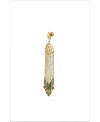 Retro Chic Verdant Whisper Tassels Earrings