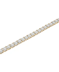 Macy's Diamond Tennis Bracelet (2 ct. t.w.) in 10k Yellow Gold Over Sterling Silver