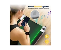 Redliro Walking Pad Under Desk Mini Treadmill with 6% Incline & Remote Control & Led Display & Lights, 265 Lbs Capacity